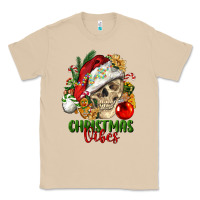 Mushroom Christmas Vibes Human Skull Classic Tee - FaDigitalArtStudio