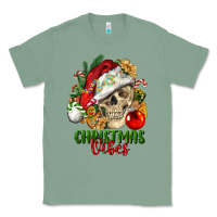 Sage Christmas Vibes Human Skull Classic Tee - FaDigitalArtStudio