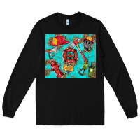 Black firefighter elementary Long Sleeve Tee - HRA Design Shop