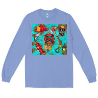 Colony Blue firefighter elementary Long Sleeve Tee - HRA Design Shop