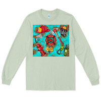 Matcha firefighter elementary Long Sleeve Tee - HRA Design Shop