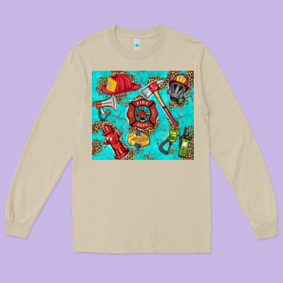 Firefighter Elementary Long Sleeve Tee Designed By Hra Design Shop