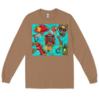 Toasted Coconut firefighter elementary Long Sleeve Tee - HRA Design Shop