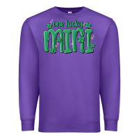 Purple one lucky mini Premium Sweatshirt - MaliasSmallBusiness