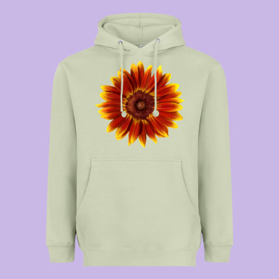 Little Becka Sunflower Heavyweight Hoodie Designed By Lillyallendesigns