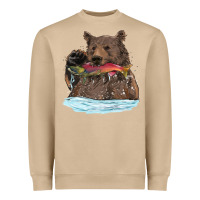 Mushroom mama bear haunting fish Heavyweight Sweatshirt - RanaPortraitStore