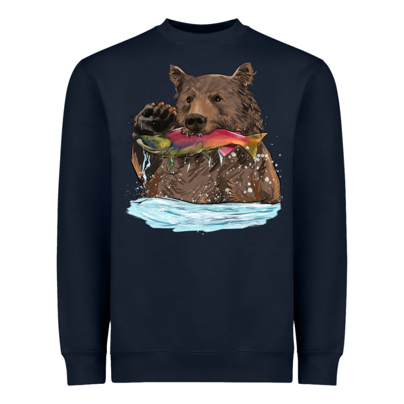 Mama Bear Haunting Fish Heavyweight Sweatshirt by RanaPortraitStore | Teevron