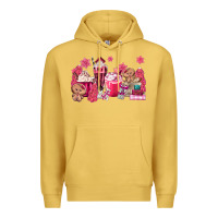Antique Gold pink gingerbread coffee Premium Hoodie - MaliasSmallBusiness