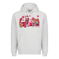 Dove Grey pink gingerbread coffee Premium Hoodie - MaliasSmallBusiness