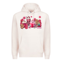 Pale Pink pink gingerbread coffee Premium Hoodie - MaliasSmallBusiness