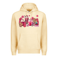 Pina Colada pink gingerbread coffee Premium Hoodie - MaliasSmallBusiness
