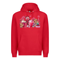 Red pink gingerbread coffee Premium Hoodie - MaliasSmallBusiness