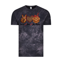 Cloud Black peace love toy poodle Vintage Tee - RanaPortraitStore