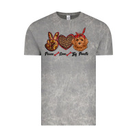 Cloud Rock peace love toy poodle Vintage Tee - RanaPortraitStore