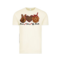 Vintage Arctic peace love toy poodle Vintage Tee - RanaPortraitStore