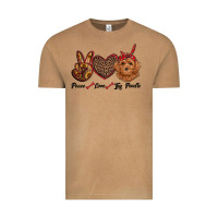 Peace Love Toy Poodle Vintage Tee | Teevron