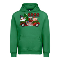 Emerald happy new year 2022 christmas truck with american flag Urban Hoodie - Jasminsmagicworld
