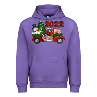 Tulip happy new year 2022 christmas truck with american flag Urban Hoodie - Jasminsmagicworld