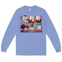 Hallothanksmas Halloween Thanksgiving  Christmas Wine Long Sleeve Tee | Teevron