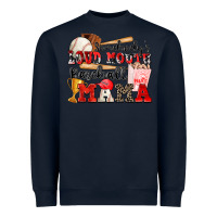 Navy somebody's loud mouth baseball mama Heavyweight Sweatshirt - Zillion Design Studio
