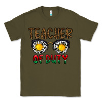 Army Green teacher of duty Classic Tee - CowhideDigitalArt