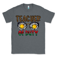 Charcoal Heather teacher of duty Classic Tee - CowhideDigitalArt