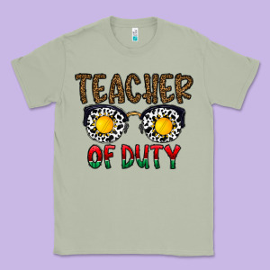 Teacher Of Duty Classic Tee Designed By Cowhidedigitalart