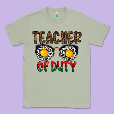 Teacher Of Duty Classic Tee Designed By Cowhidedigitalart