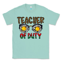 Seafoam teacher of duty Classic Tee - CowhideDigitalArt
