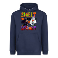 Navy Sweet and spooky Heavyweight Hoodie - NancyCooperArtShop