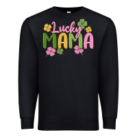 Black lucky mama Premium Sweatshirt - MaliasSmallBusiness