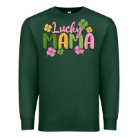 Sports Green lucky mama Premium Sweatshirt - MaliasSmallBusiness