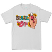 Dove Grey western sunflowers nail boss Premium Tee - Artiststas