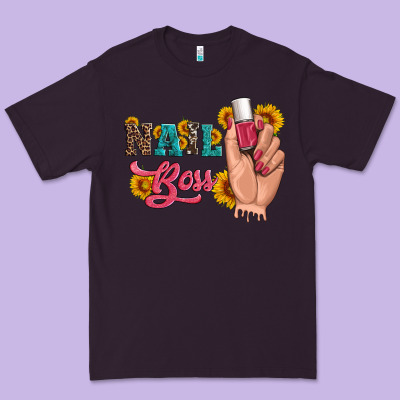 Western Sunflowers Nail Boss Premium Tee Designed By Artiststas