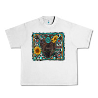 Lunar Rock american bison wıth sunflower and gemstone Urban Heavy Tee - RanaPortraitStore