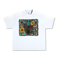 White american bison wıth sunflower and gemstone Urban Heavy Tee - RanaPortraitStore