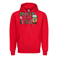 Red nurse coffee repeat Zipper Hoodie - Jasminsmagicworld