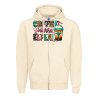 Sandshell nurse coffee repeat Zipper Hoodie - Jasminsmagicworld