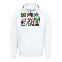 White nurse coffee repeat Zipper Hoodie - Jasminsmagicworld