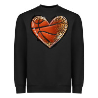 Black basketball heart Heavyweight Sweatshirt - texasbilliewilder