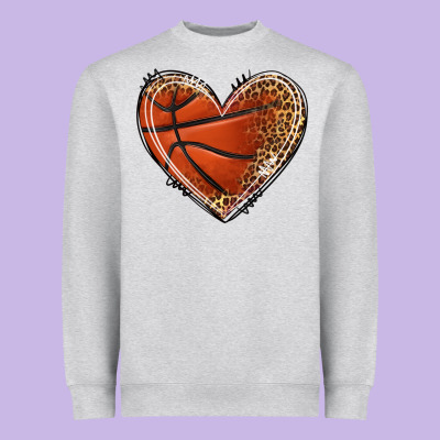 Heavyweight Sweatshirt basketball heart