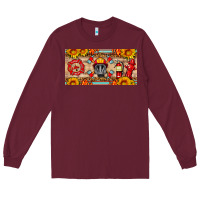 Burgundy firefighter air mask sunflower and elementary license plate Long Sleeve Tee - HRA Design Shop