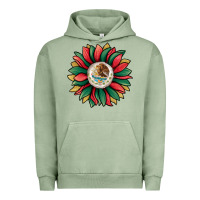 Pigment Oil Green mexican sunflower Urban Hoodie - Jasminsmagicworld