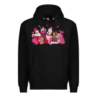Black pink santa coffee Premium Hoodie - MaliasSmallBusiness