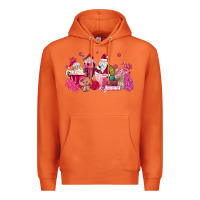 Carrot pink santa coffee Premium Hoodie - MaliasSmallBusiness