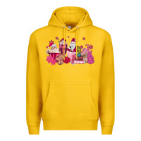 Lemon pink santa coffee Premium Hoodie - MaliasSmallBusiness