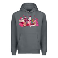 Rock pink santa coffee Premium Hoodie - MaliasSmallBusiness