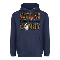 Navy Witch better have my candy Heavyweight Hoodie - NancyCooperArtShop