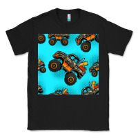 Black monster truck pre teen seamless pattern Classic Tee - HRA Design Shop