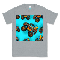 Heather Grey monster truck pre teen seamless pattern Classic Tee - HRA Design Shop